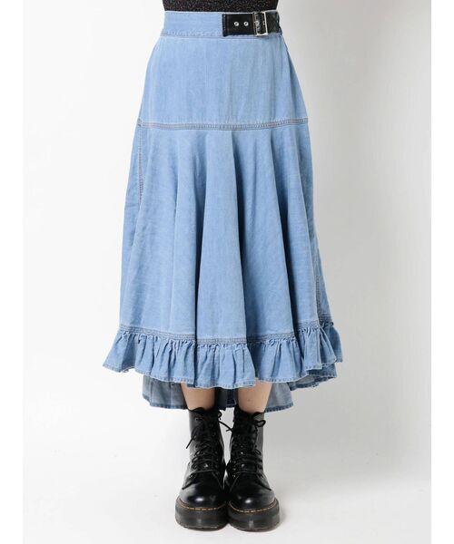 jouetie（ジュエティ）の「クレイジーパターンフリルスカート（スカート・レディース・レッド/ブラック/グレー/ライトブルー・MEDIUM）」の19枚目の写真