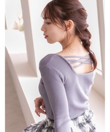 fifth | バッククロスリブニット(ニット/セーター)