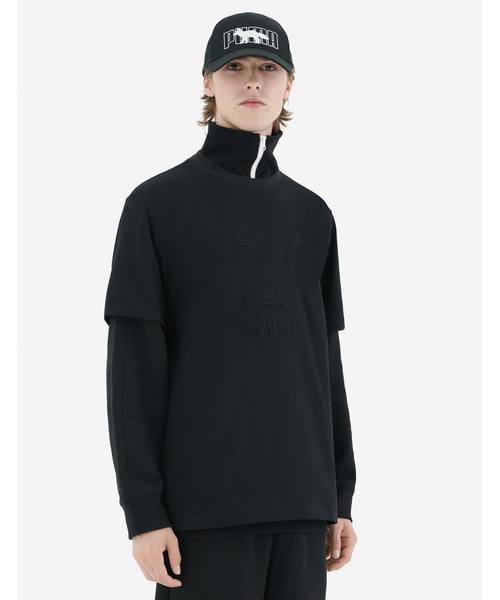 Maison Kitsune（メゾンキツネ）の「PUMA x MK Tee（Tシャツ/カットソー・メンズ・ブラック・L/XS/S/M）」の3枚目の写真