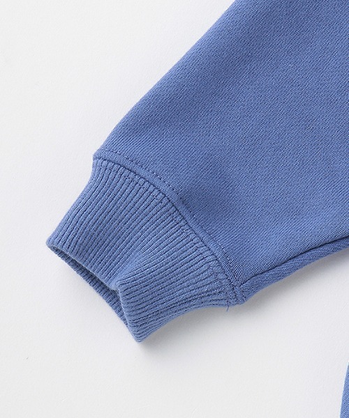 X-girl Stages(エックスガールステージス)の「【オンライン限定】ミルズロゴパーカ(パーカー・キッズ・トップグレー/ライトブルー/パープル・120cm/130cm/110cm/140cm/100cm/90cm)」の9枚目の写真