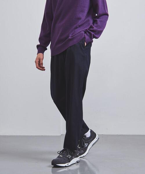UNITED ARROWS（ユナイテッドアローズ）の「＜UNITED ARROWS＞ サキソニー オールギャザー 1プリーツ イージーパンツ（その他パンツ・メンズ・ベージュ/ネイビー/グレー・S/M/XL/L）」の9枚目の写真