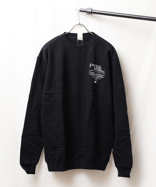 FRANKLIN & MARSHALL(フランクリンマーシャル)の「【FRANKLIN&MARSHALL】PRINTSWT SIXSENSE - プリントスウェット(スウェット・レディース・ブラック/グレー・MEDIUM/LARGE/X-LARGE)」の1枚目の写真