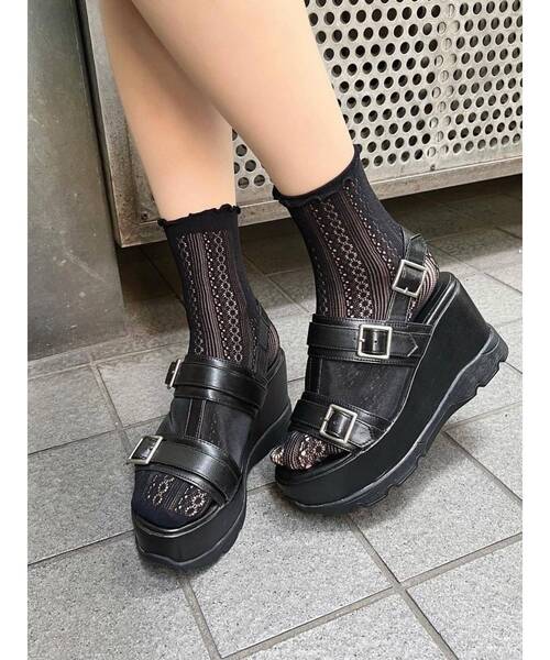 EATME（イートミー）の「シースルーベルトスニーカーサンダル（サンダル・レディース・ブラック/ベージュ・S/M/L）」の16枚目の写真