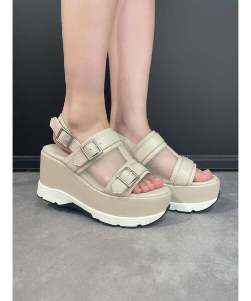 EATME（イートミー）の「シースルーベルトスニーカーサンダル（サンダル・レディース・ブラック/ベージュ・S/M/L）」の17枚目の写真