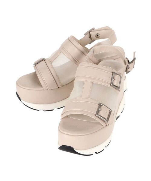 EATME（イートミー）の「シースルーベルトスニーカーサンダル（サンダル・レディース・ブラック/ベージュ・S/M/L）」の20枚目の写真