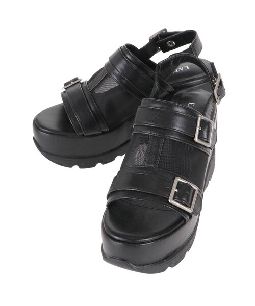 EATME（イートミー）の「シースルーベルトスニーカーサンダル（サンダル・レディース・ブラック/ベージュ・S/M/L）」の19枚目の写真