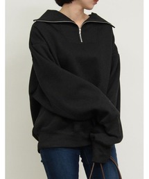 Re:EDIT | 裏起毛ハーフZIPルーズスウェット(スウェット)