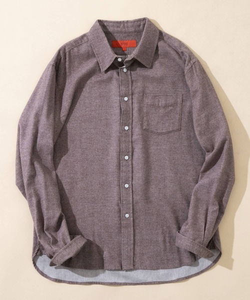 URBAN RESEARCH ROSSO MEN（アーバンリサーチロッソメン）の「ソフトフランネルレギュラーシャツ（シャツ/ブラウス・メンズ・ネイビー/カーキ/ベージュ/ブラウン/ブラック/ブラウン系その他・LARGE/MEDIUM/SMALL/X-LARGE）」の3枚目の写真