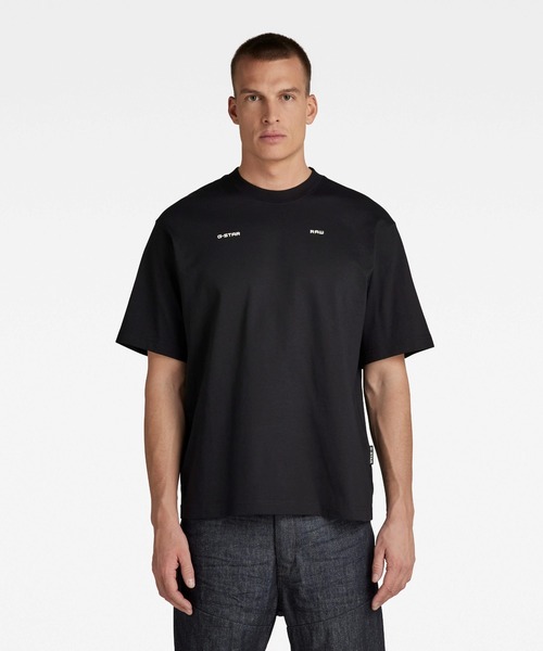 G-STAR(ジースター)の「UNISEX BOXY BASE T-SHIRT/ワンポイント/ロゴ/ユニセックス/オーバーサイズ(Tシャツ/カットソー・メンズ・ホワイト/ダークブラック・SMALL/MEDIUM/LARGE/X-LARGE/X-SMALL/XX-SMALL)」の10枚目の写真