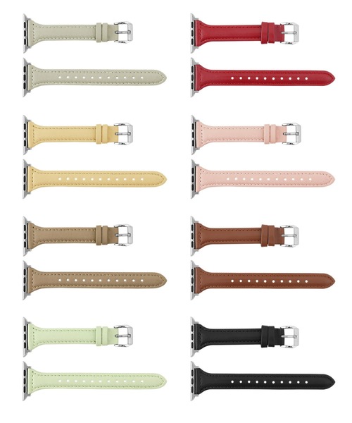 Urban Coral（アーバンコーラル）の「Apple Watch Band / アップルウォッチ バンド 本革スリムレザー / Urban Coral（デジタル腕時計・レディース・ブラック/グレー系その他/ブラウン/モカ/グリーン系その他/イエロー系その他/ベビーピンク/レッド・40mm）」の9枚目の写真