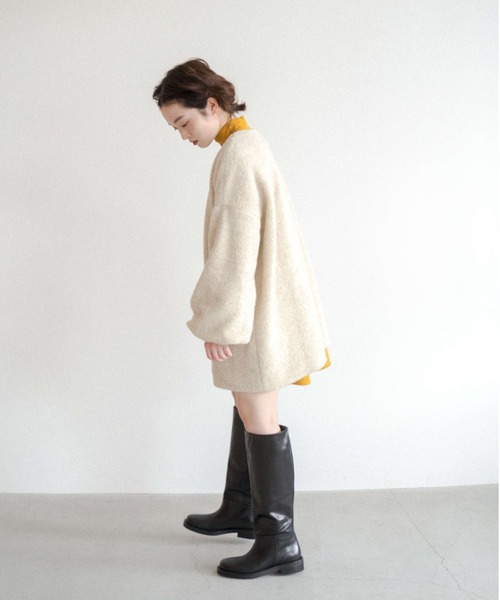 kaene(カエン)の「ロングボアカーディガン【daily collection】(カーディガン/ボレロ・レディース・ブラウン/グレー/オフホワイト・FREE)」の22枚目の写真