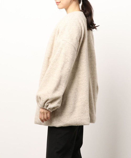 kaene(カエン)の「ロングボアカーディガン【daily collection】(カーディガン/ボレロ・レディース・ブラウン/グレー/オフホワイト・FREE)」の13枚目の写真