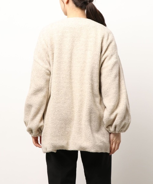kaene(カエン)の「ロングボアカーディガン【daily collection】(カーディガン/ボレロ・レディース・ブラウン/グレー/オフホワイト・FREE)」の14枚目の写真