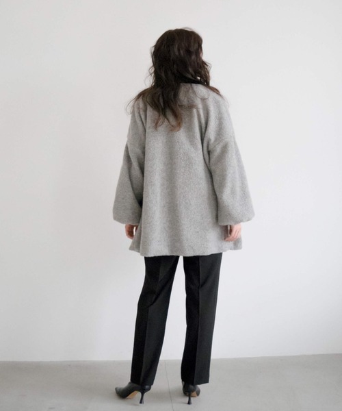 kaene(カエン)の「ロングボアカーディガン【daily collection】(カーディガン/ボレロ・レディース・ブラウン/グレー/オフホワイト・FREE)」の19枚目の写真
