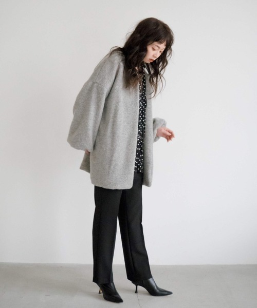 kaene(カエン)の「ロングボアカーディガン【daily collection】(カーディガン/ボレロ・レディース・ブラウン/グレー/オフホワイト・FREE)」の18枚目の写真