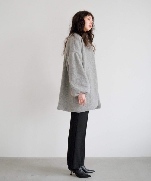 kaene(カエン)の「ロングボアカーディガン【daily collection】(カーディガン/ボレロ・レディース・ブラウン/グレー/オフホワイト・FREE)」の17枚目の写真