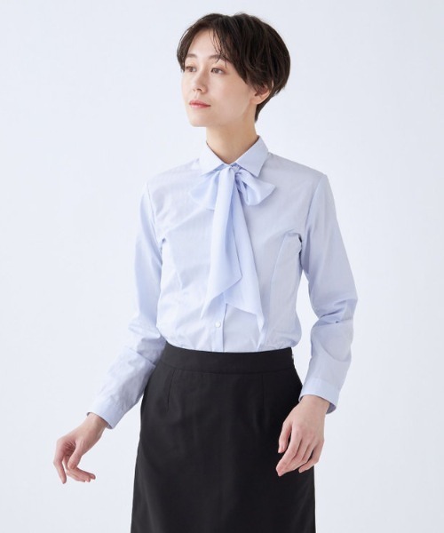 ブラウス シャツ 「SUIT SELECT × Samantha Thavasa」リボン＆フリル付き・3WAYブラウス レディース SUIT SELECT × Samantha Thavasa】リボン&フリル付き・3WAY
