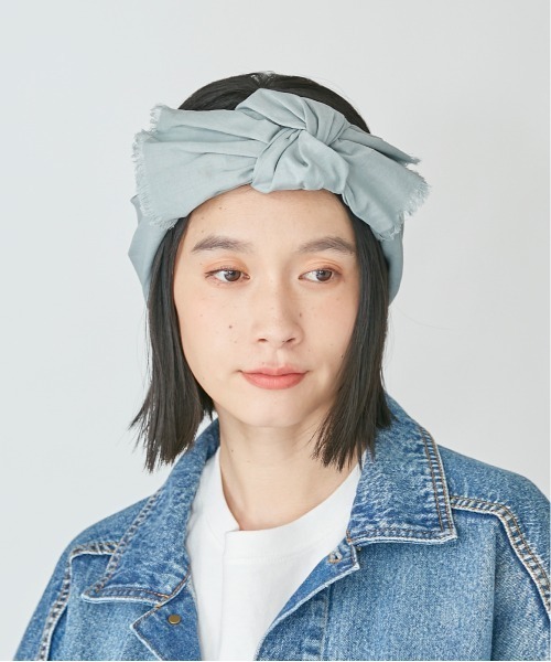 OVERRIDE（オーバーライド）の「OVERRIDE PLAIN RELAX HAIRBAND（ヘアバンド・レディース・ブラック/ブルーグレー/グリーン/ライトベージュ・FREE）」の11枚目の写真