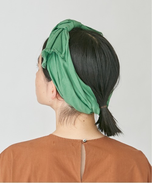 OVERRIDE（オーバーライド）の「OVERRIDE PLAIN RELAX HAIRBAND（ヘアバンド・レディース・ブラック/ブルーグレー/グリーン/ライトベージュ・FREE）」の19枚目の写真