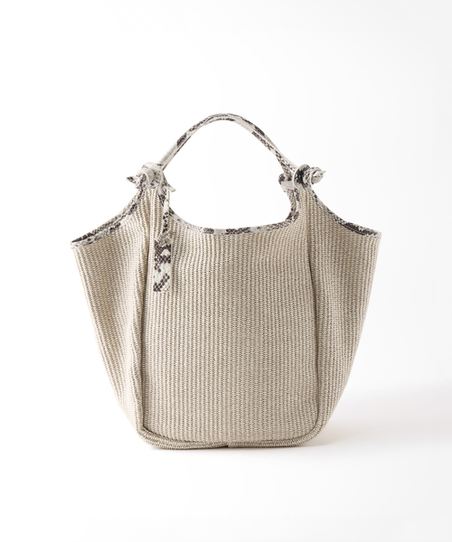 marco masi（マルコマージ）の「【MARCO MASI/マルコマージ】 TOTE BAG：トートバッグ（トートバッグ・レディース・ベージュ/グレー・FREE）」の16枚目の写真