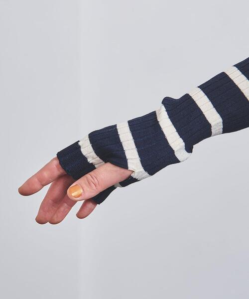 WRAPINKNOT(ラッピンノット)の「【別注】<WRAPINKNOT>ボーダー ロングスリーブ リブニット(ニット/セーター・レディース・オフホワイト/ブラック・FREE)」の14枚目の写真