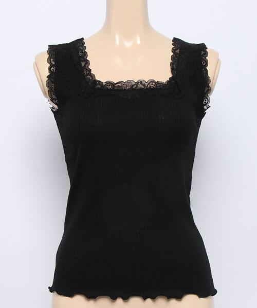 RETRO GIRL（レトロガール）の「2WAYレースタンクトップ（タンクトップ・レディース・ブラック/オフホワイト/ブルー/ライトベージュ・FREE）」の8枚目の写真