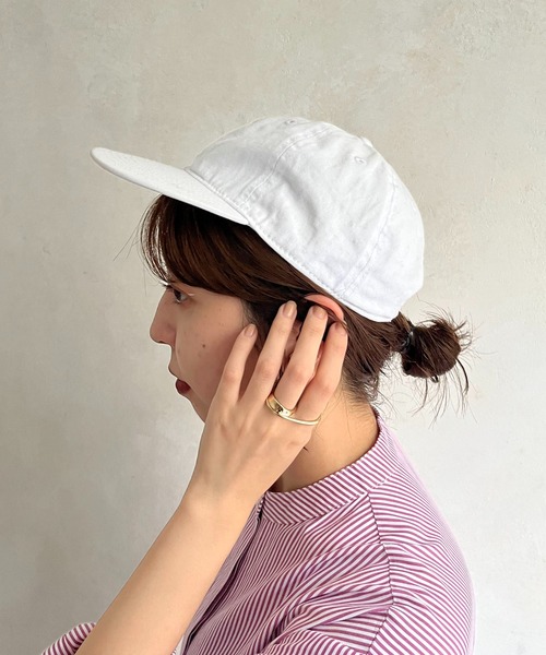 CAPRICIEUX LE'MAGE（カプリシューレマージュ）の「YALEキャップ（キャップ・レディース・ホワイト/ベージュ・FREE）」の9枚目の写真