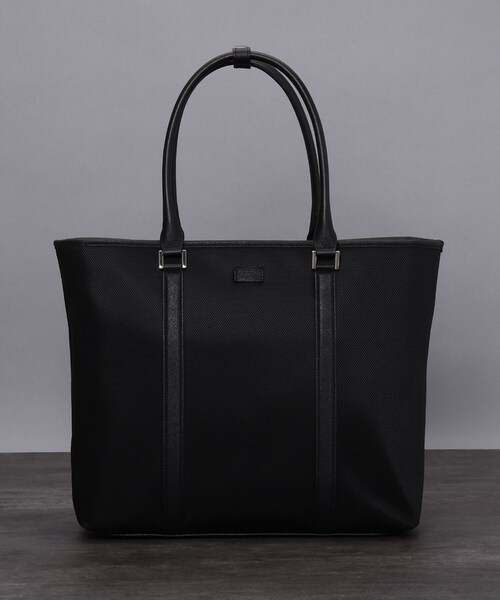 TAKEO KIKUCHI(タケオキクチ)の「◆ツイルナイロン トートバッグ(トートバッグ・メンズ・ブラック/ネイビー・00)」の1枚目の写真