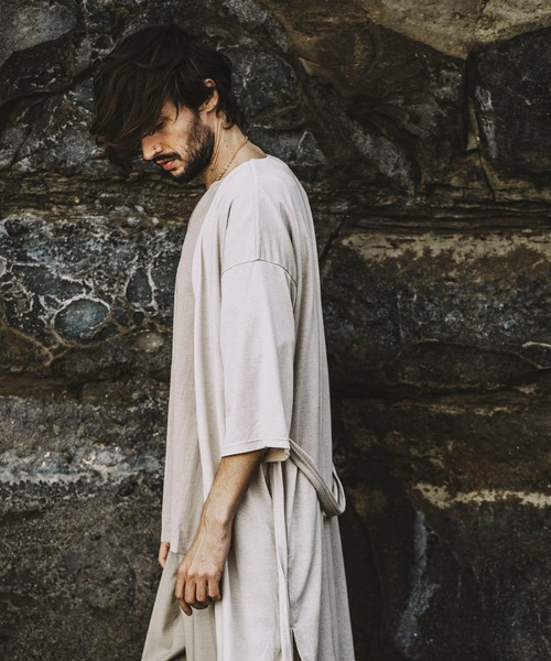 NO ID.（ノーアイディ）の「ボタンレス七分袖カーディガン  