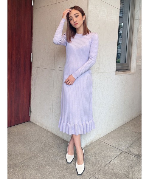 セール 裾フリルニットワンピース ワンピース Duras デュラス のファッション通販 Zozotown