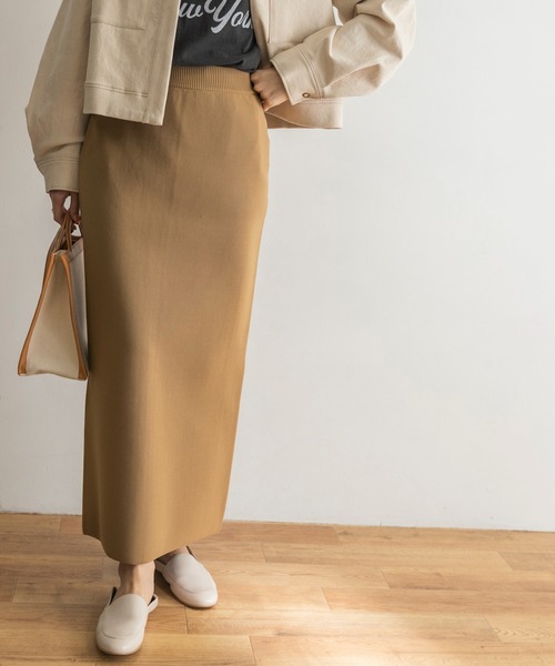 URBAN RESEARCH（アーバンリサーチ）の「ライトニットタイトスカート（スカート・レディース・ネイビー/ベージュ系その他・38/36）」の22枚目の写真