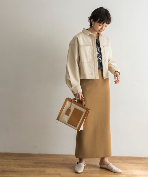 URBAN RESEARCH（アーバンリサーチ）の「ライトニットタイトスカート（スカート・レディース・ネイビー/ベージュ系その他・38/36）」の19枚目の写真