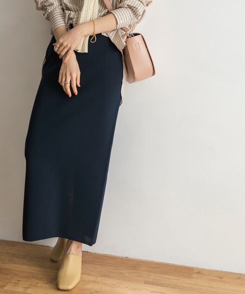 URBAN RESEARCH（アーバンリサーチ）の「ライトニットタイトスカート（スカート・レディース・ネイビー/ベージュ系その他・38/36）」の10枚目の写真