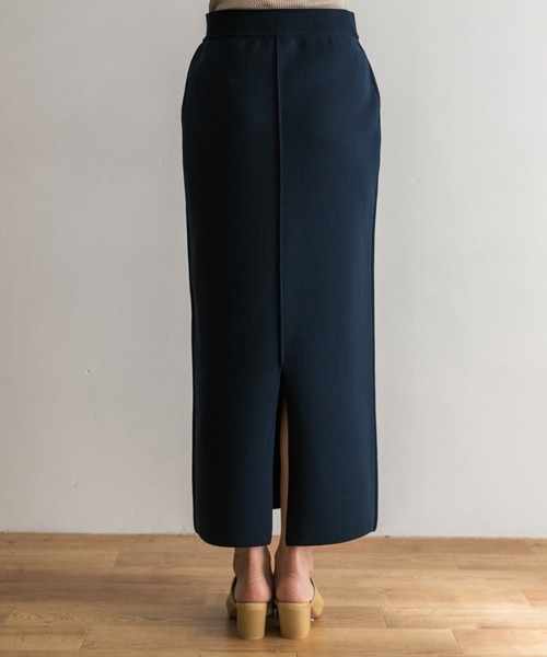 URBAN RESEARCH（アーバンリサーチ）の「ライトニットタイトスカート（スカート・レディース・ネイビー/ベージュ系その他・38/36）」の5枚目の写真