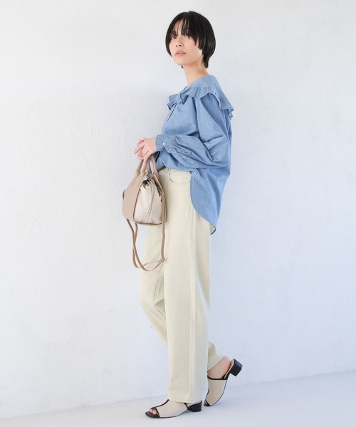 LAKOLE（ラコレ）の「キャンバスミュールサンダル / 265968（サンダル・レディース・ブラック/オフホワイト・MEDIUM/LARGE）」の8枚目の写真