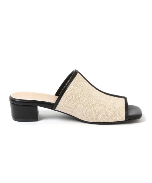 LAKOLE（ラコレ）の「キャンバスミュールサンダル / 265968（サンダル・レディース・ブラック/オフホワイト・MEDIUM/LARGE）」の14枚目の写真