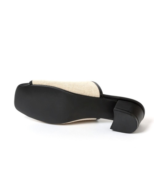 LAKOLE（ラコレ）の「キャンバスミュールサンダル / 265968（サンダル・レディース・ブラック/オフホワイト・MEDIUM/LARGE）」の16枚目の写真