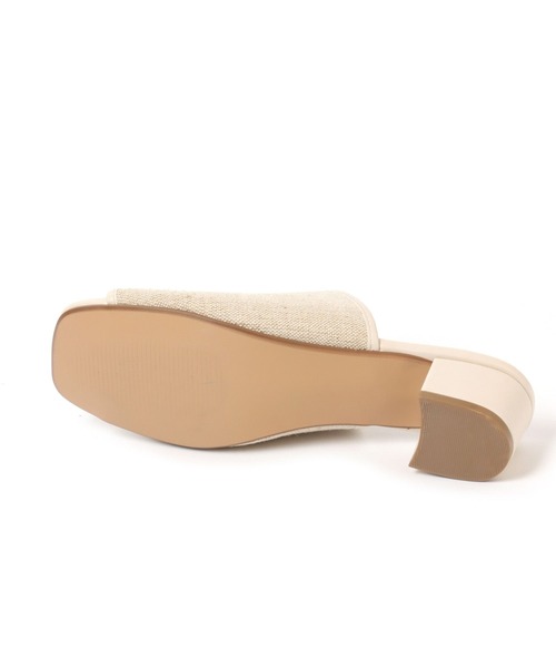 LAKOLE（ラコレ）の「キャンバスミュールサンダル / 265968（サンダル・レディース・ブラック/オフホワイト・MEDIUM/LARGE）」の17枚目の写真