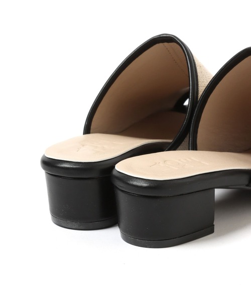 LAKOLE（ラコレ）の「キャンバスミュールサンダル / 265968（サンダル・レディース・ブラック/オフホワイト・MEDIUM/LARGE）」の21枚目の写真