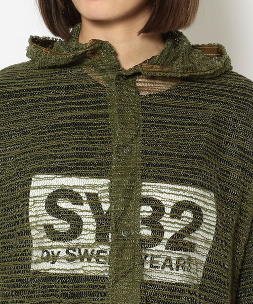 RehersalL(リハーズオール)の「rehersall/リハーズオール/バックフリルモスキートパーカー(カーディガン/ボレロ・レディース・カーキ・FREE)」の10枚目の写真
