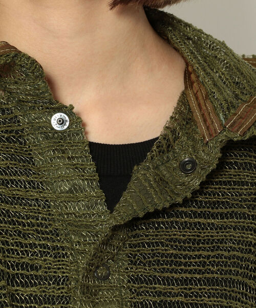 RehersalL(リハーズオール)の「rehersall/リハーズオール/バックフリルモスキートパーカー(カーディガン/ボレロ・レディース・カーキ・FREE)」の9枚目の写真