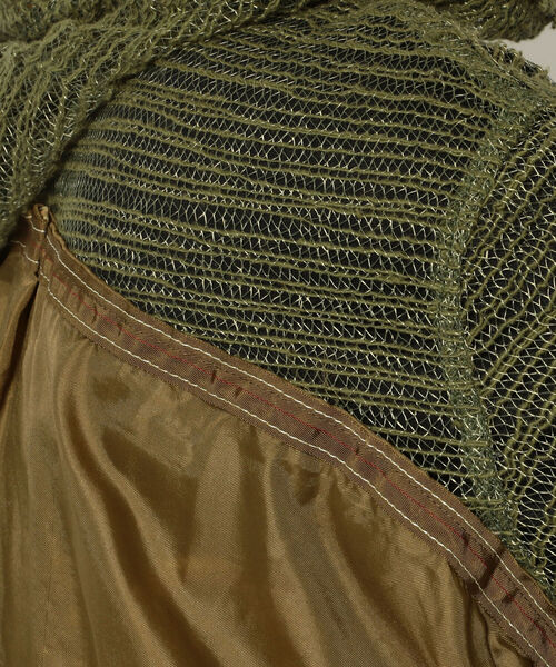 RehersalL(リハーズオール)の「rehersall/リハーズオール/バックフリルモスキートパーカー(カーディガン/ボレロ・レディース・カーキ・FREE)」の8枚目の写真