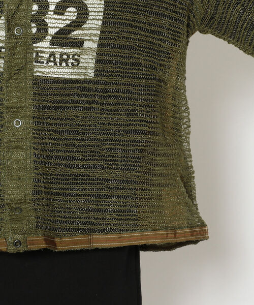 RehersalL(リハーズオール)の「rehersall/リハーズオール/バックフリルモスキートパーカー(カーディガン/ボレロ・レディース・カーキ・FREE)」の6枚目の写真