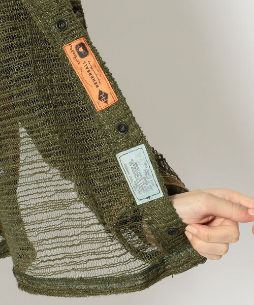 RehersalL(リハーズオール)の「rehersall/リハーズオール/バックフリルモスキートパーカー(カーディガン/ボレロ・レディース・カーキ・FREE)」の5枚目の写真