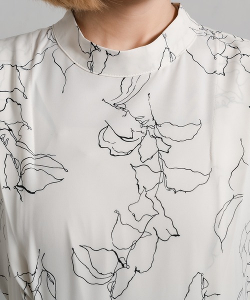 Ezick（エジック）の「モノトーンフラワーワンピース（ワンピース・レディース・ホワイト系その他/ブラック系その他・FREE）」の8枚目の写真