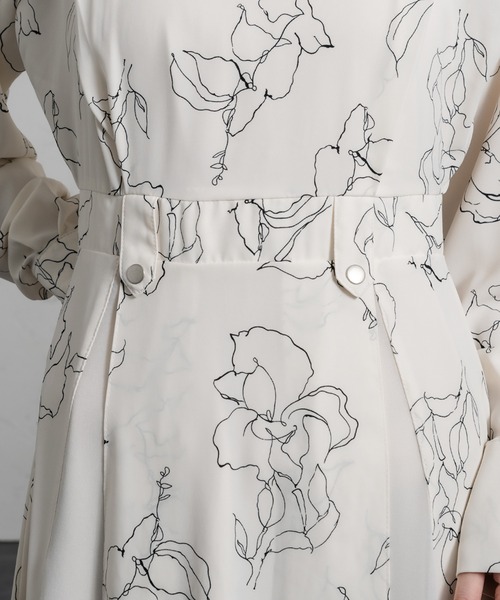 Ezick（エジック）の「モノトーンフラワーワンピース（ワンピース・レディース・ホワイト系その他/ブラック系その他・FREE）」の10枚目の写真
