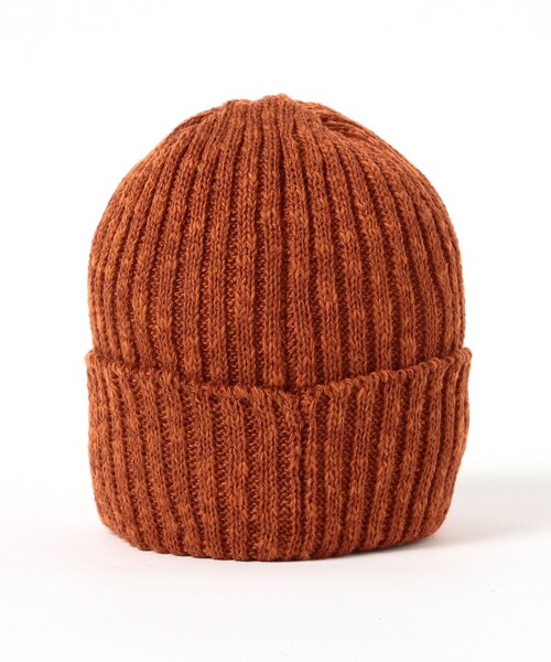 BEAMS PLUS(ビームスプラス)の「BEAMS PLUS / コットン リネン ワッチキャップ(ニットキャップ/ビーニー・メンズ・オフホワイト/オレンジ系その他6/ネイビー/イエロー系その他4/オリーブ/ベージュ/グリーン系その他2/ブラック・ONE SIZE)」の9枚目の写真