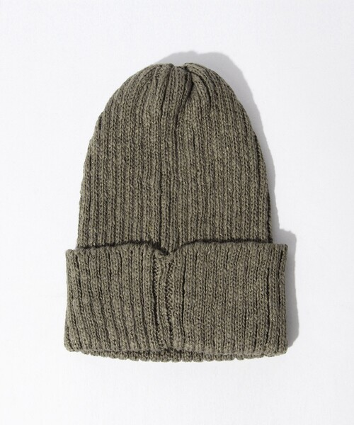 BEAMS PLUS(ビームスプラス)の「BEAMS PLUS / コットン リネン ワッチキャップ(ニットキャップ/ビーニー・メンズ・オフホワイト/オレンジ系その他6/ネイビー/イエロー系その他4/オリーブ/ベージュ/グリーン系その他2/ブラック・ONE SIZE)」の12枚目の写真