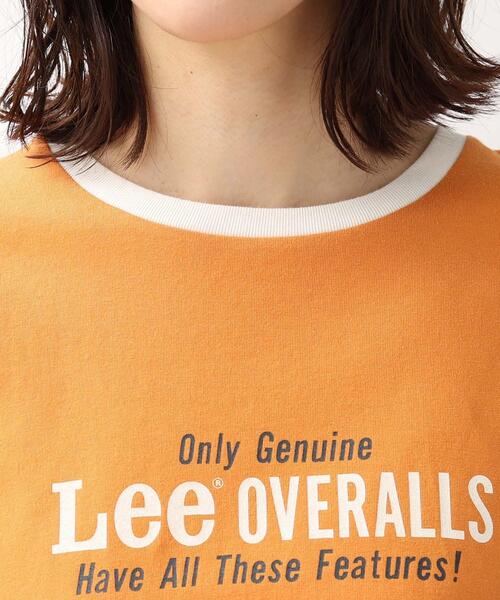 Lee（リー）の「【Lee】別注リンガーTシャツ（Tシャツ/カットソー・レディース・アイボリー/オレンジ/グレー系その他・02/03）」の7枚目の写真