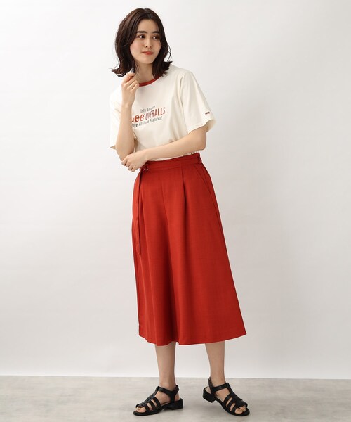 Lee（リー）の「【Lee】別注リンガーTシャツ（Tシャツ/カットソー・レディース・アイボリー/オレンジ/グレー系その他・02/03）」の15枚目の写真